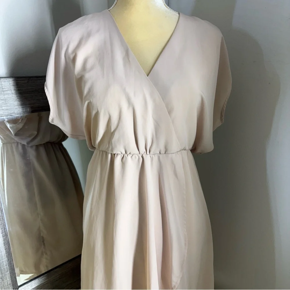 H&M Cream Dolman Sleeve V-Neck Sundress